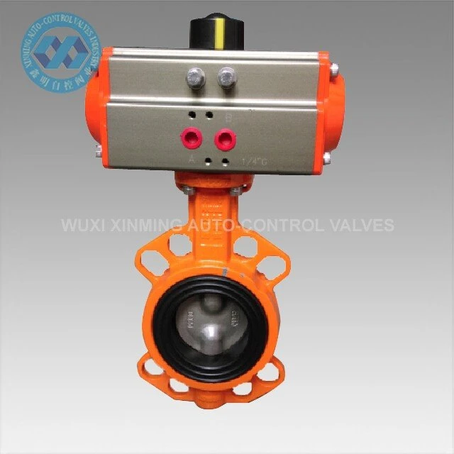 Soft Sealed Pneuamtic Butterfly Valve