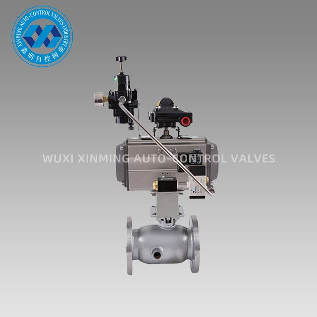 Pneumatic Actuator Jacketed Flange Ball Vavle