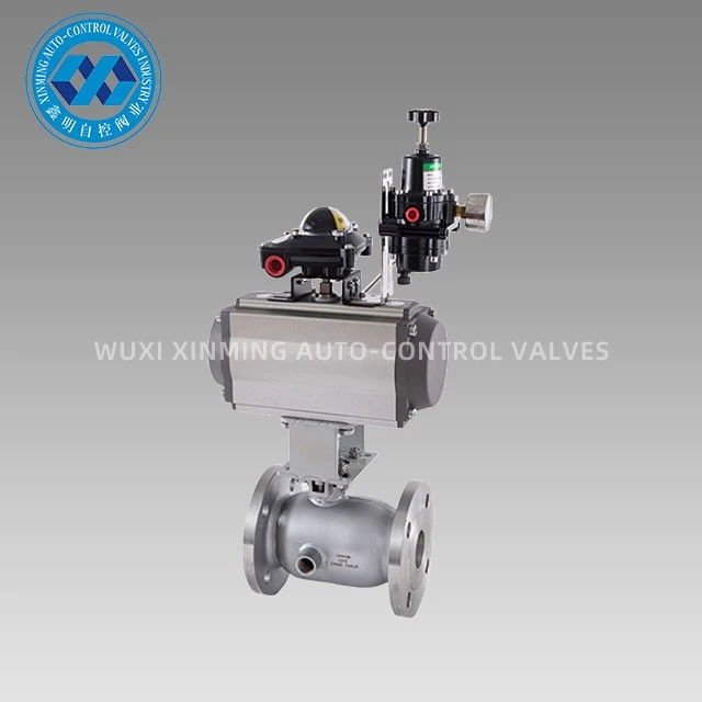 Pneumatic Actuator Jacketed Flange Ball Vavle