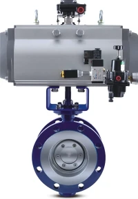 Pneumatic Actuator-Operated Butterfly och kolvventiler