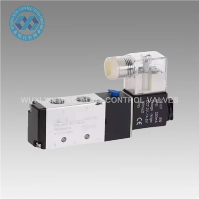 Pneumatisk magnetventil 5 väg 2- Positionskontroll AIR 12V 24V 220V